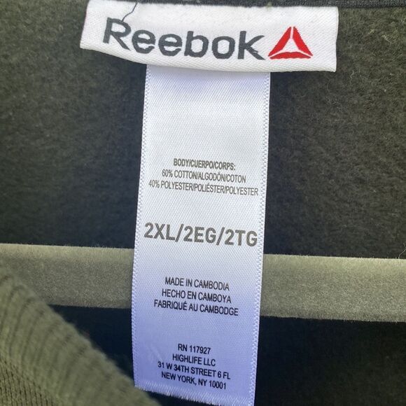 Reebok Men's Free Weight Crewneck Sweater Sz 2XL NWT - Picture 7 of 9